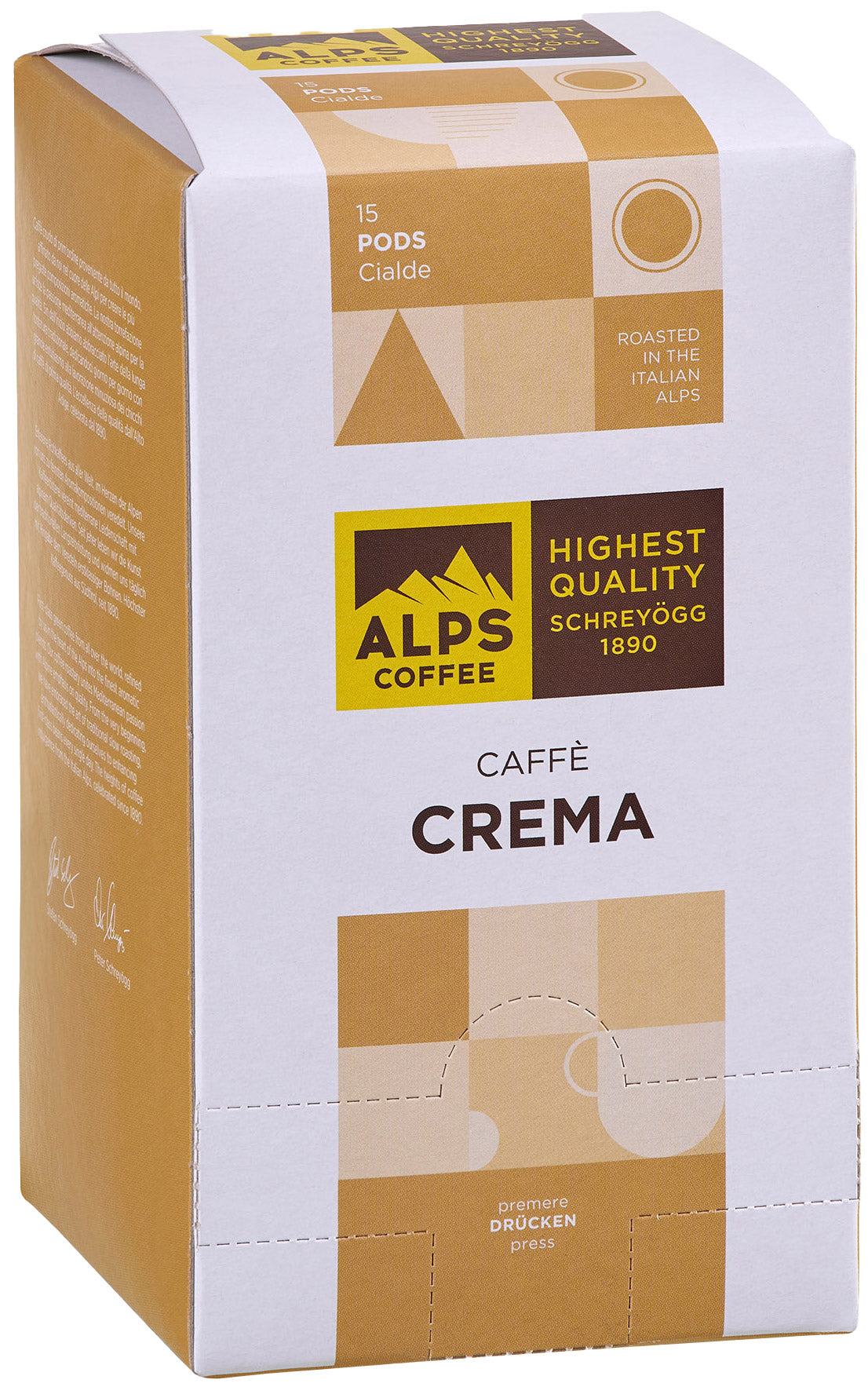 Dosettes ESE Alps Coffee CAFFÈ CREMA