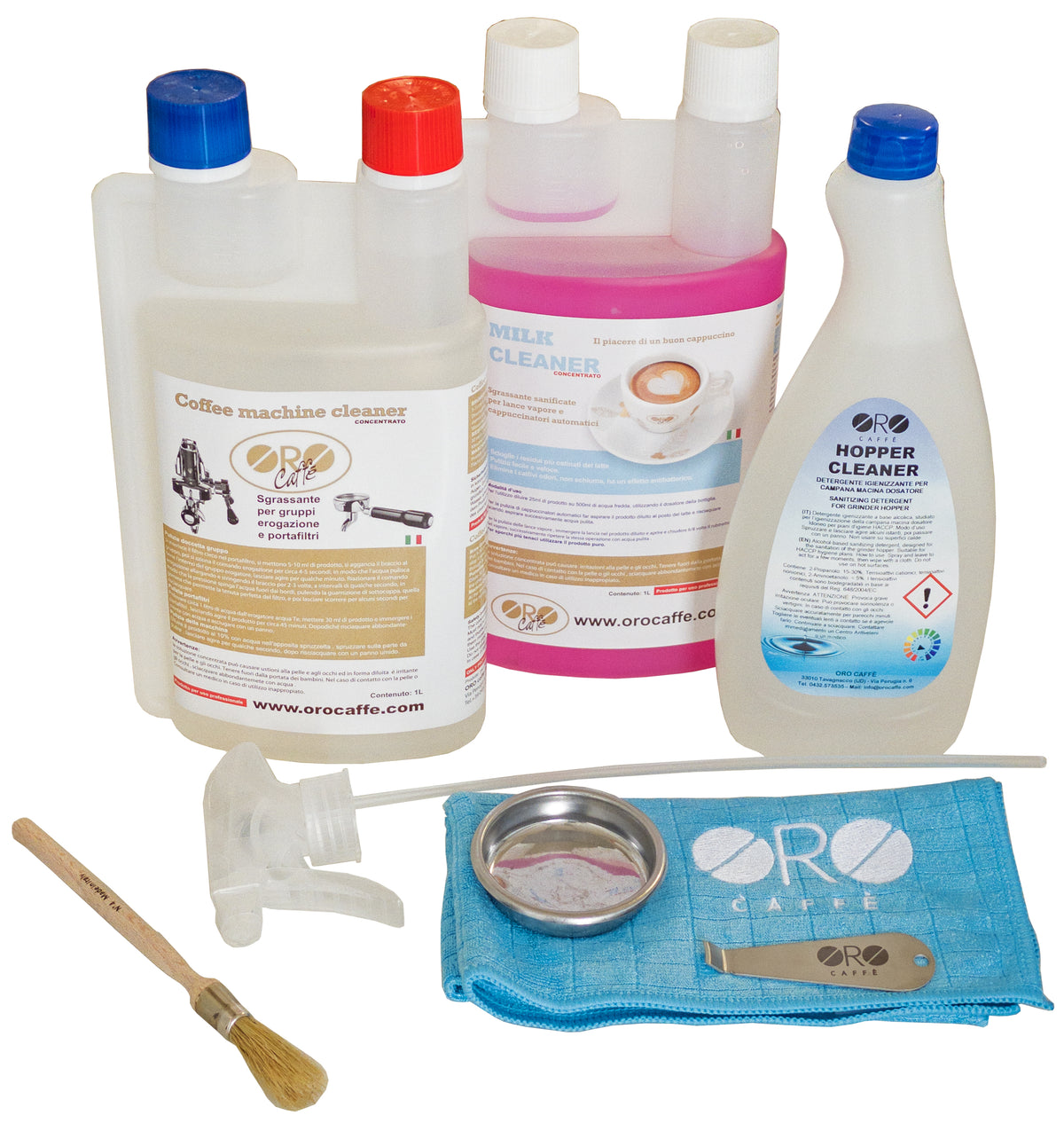 Kit de nettoyage pour machine expresso et automatique - Oro Caffè 