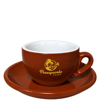 Tasse à Cappuccino à paroi épaisse marron - Passaparola Caffè