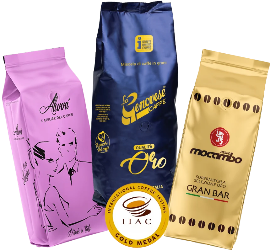 Lot dégustation trio de médailles d'or Espresso