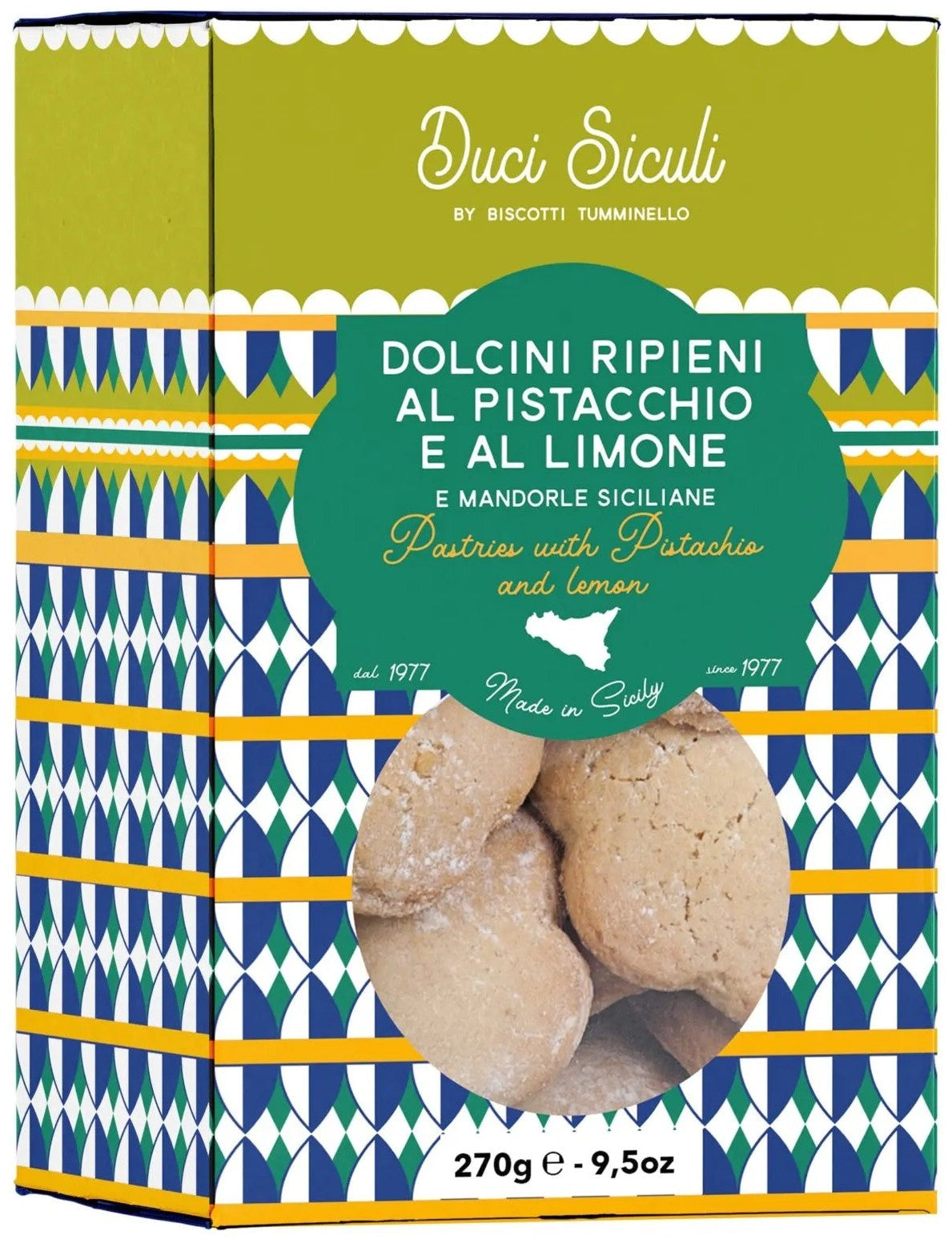 Biscuits Tumminello aux pistaches et au citron